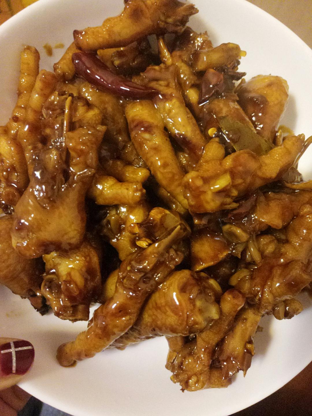 香辣烧鸡爪