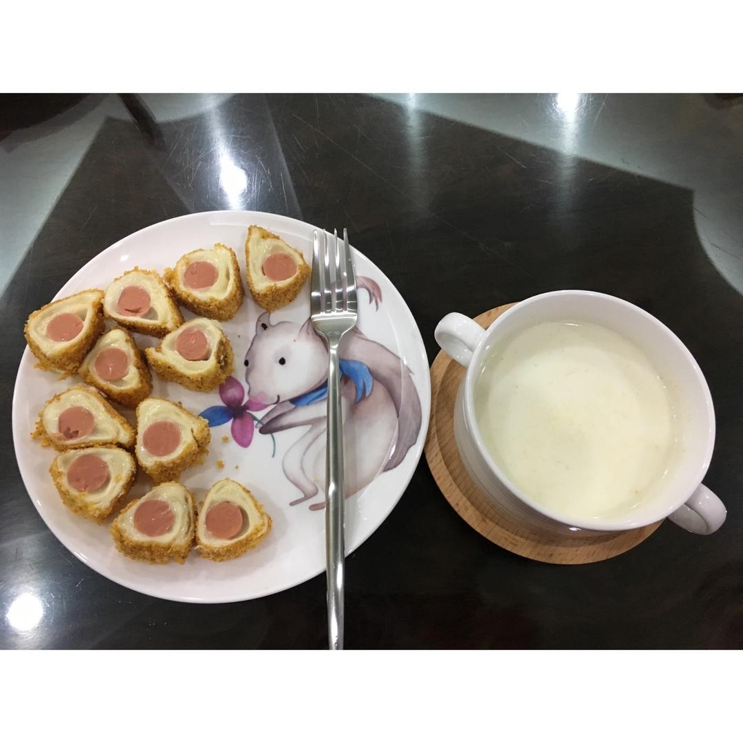 芝士香肠土司卷