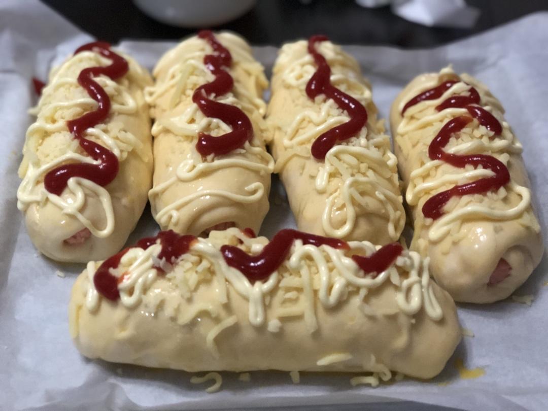 葱香芝士夹心小面包（一次发酵）