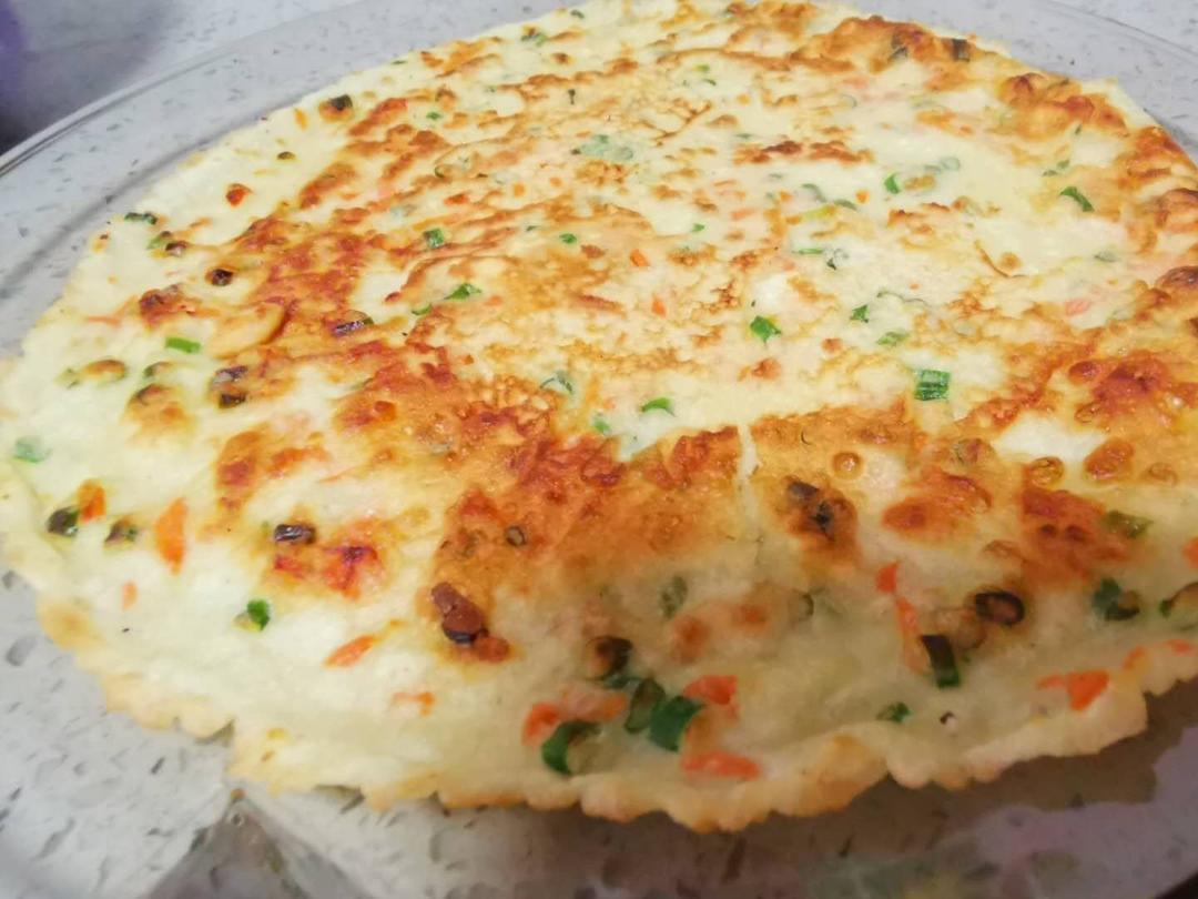 五分钟早餐：小葱鸡蛋饼