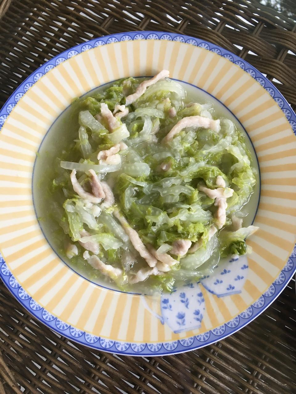 白菜烂糊肉丝
