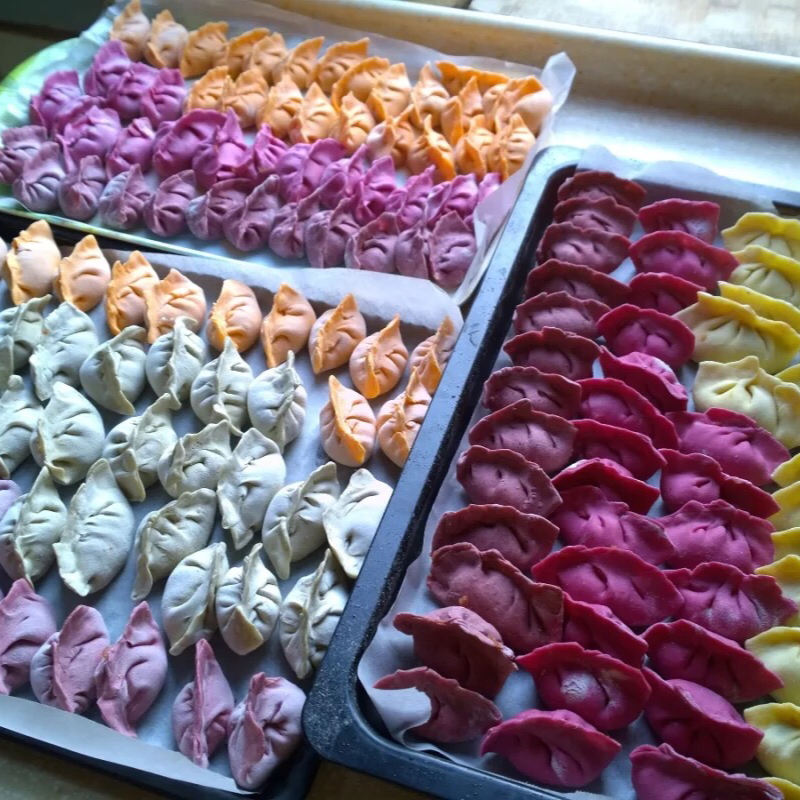 彩色水饺