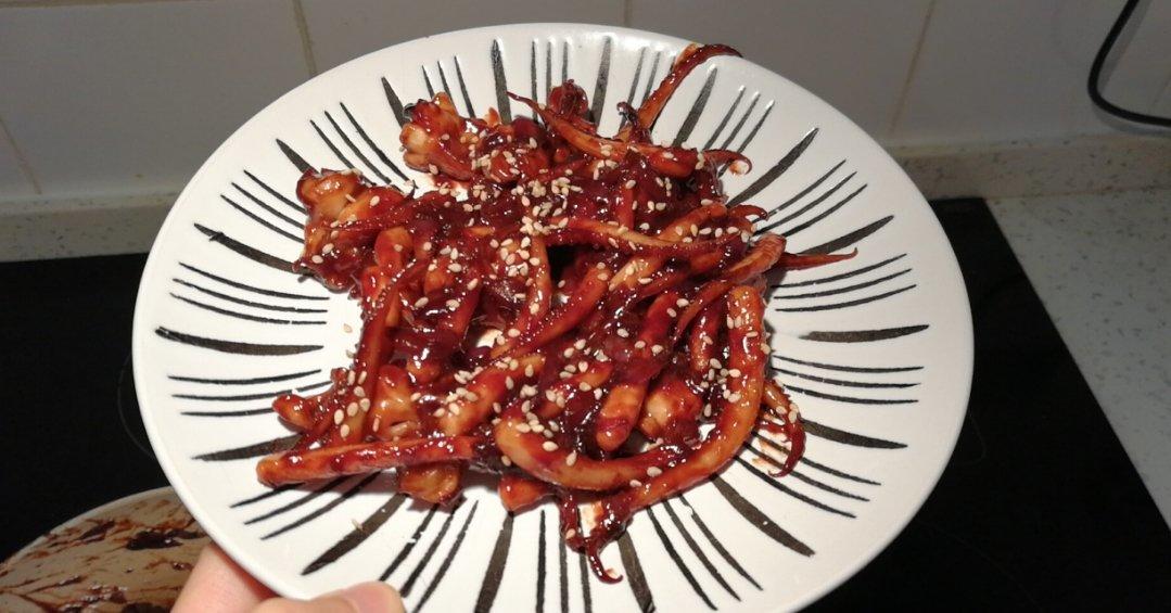 平底锅版铁板鱿鱼