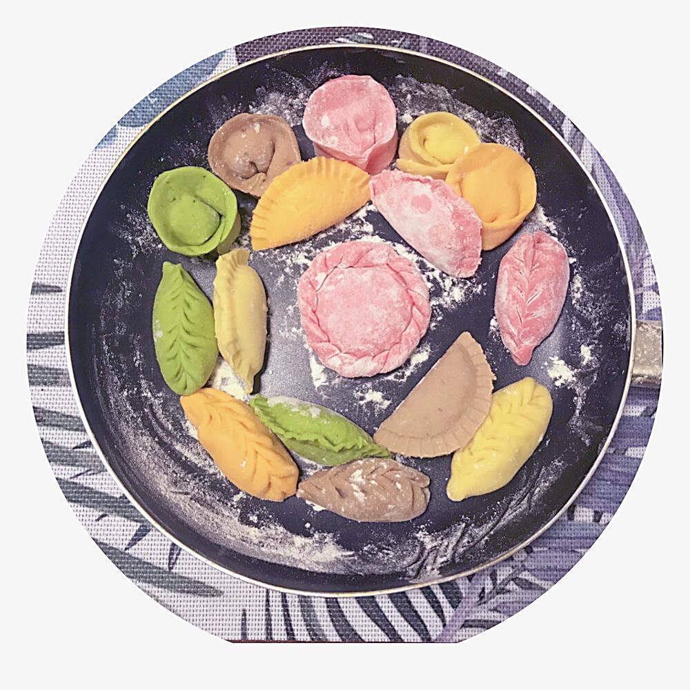 彩色水饺
