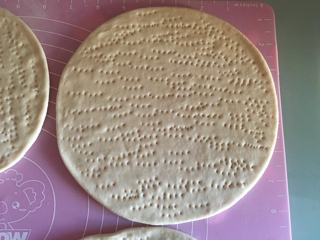 八寸披萨饼皮（四个）制作