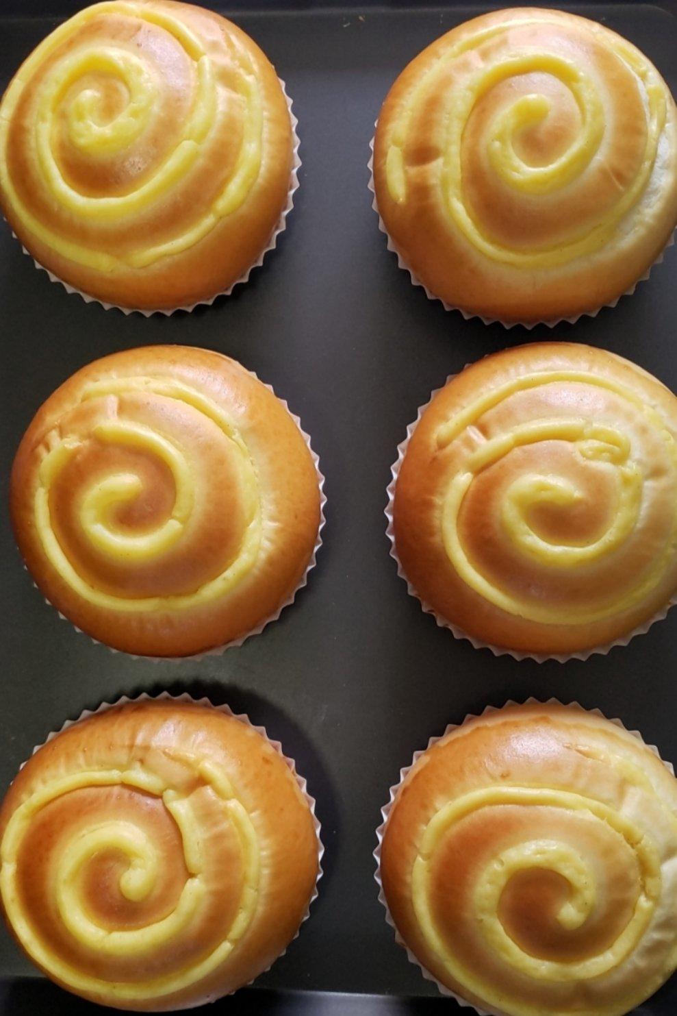 蛋奶酱包进面包里，太美味！【卡仕达面包】