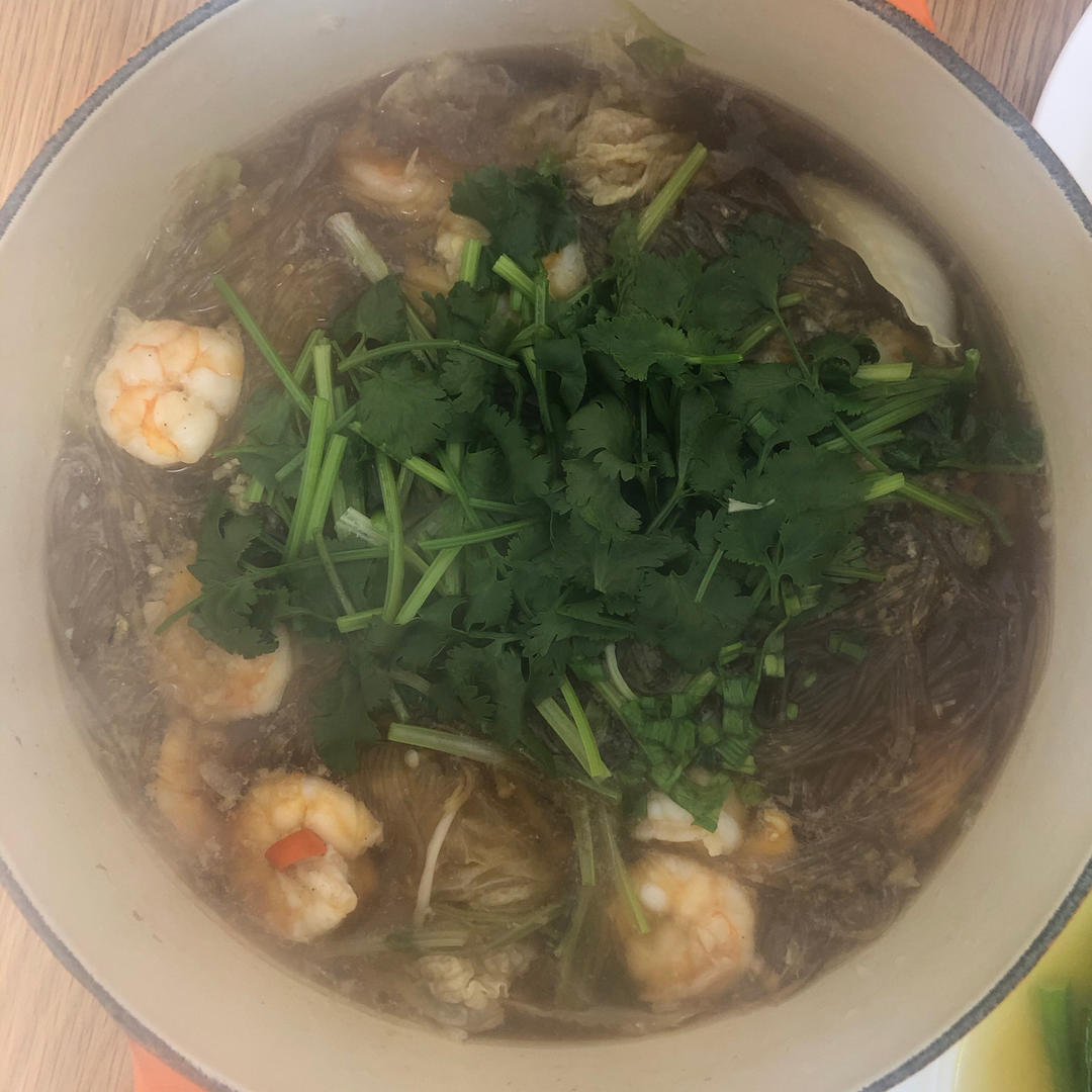 虾仁粉丝煲