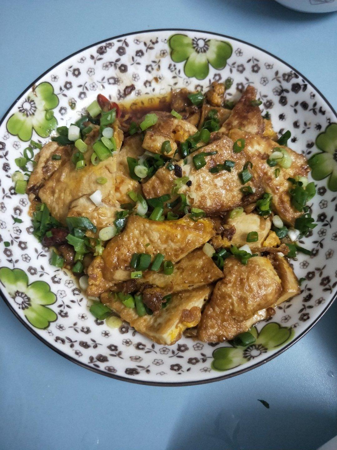 焖煎豆腐