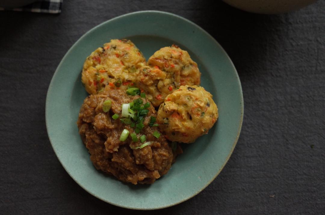 北鼎烤箱食谱-空气炸豆腐丸子