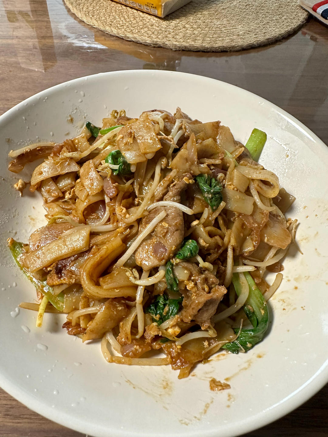 路边摊的炒河粉