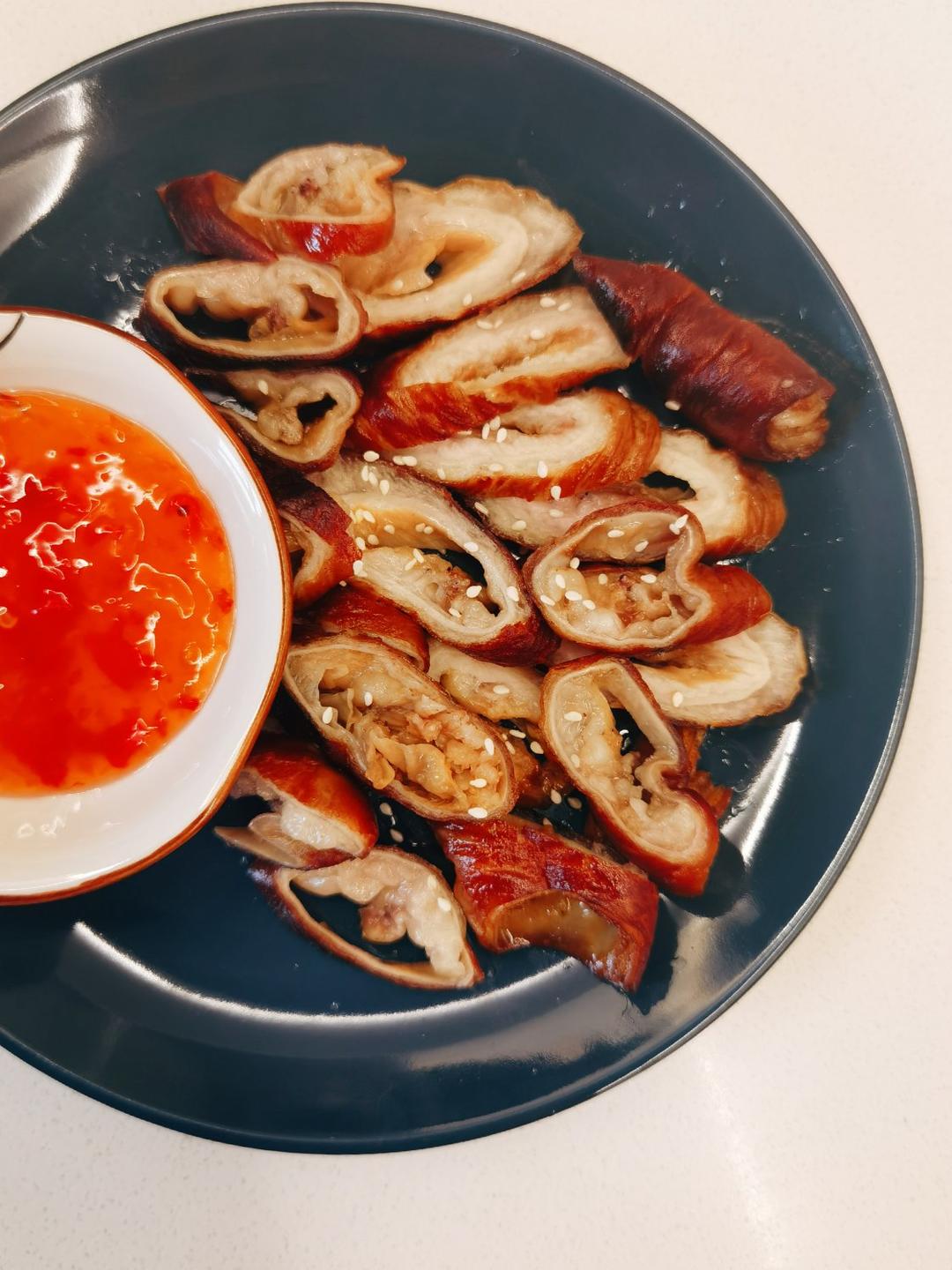 缘来如此3k64做的停不下来的脆皮肥肠油炸猪大肠