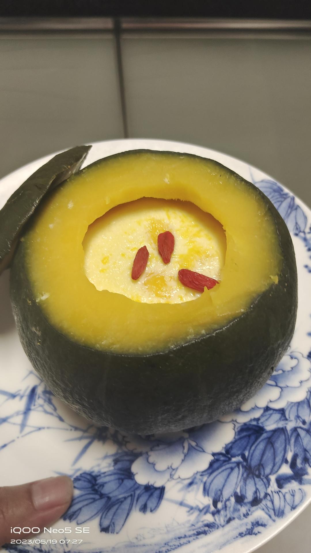 板栗贝贝南瓜@南瓜蒸蛋🎃简单快手