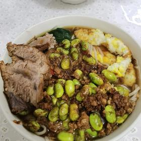 肉末酸菜炒毛豆