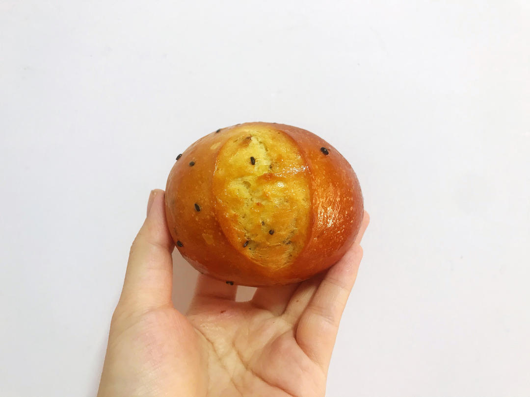 红薯黑芝麻面包球