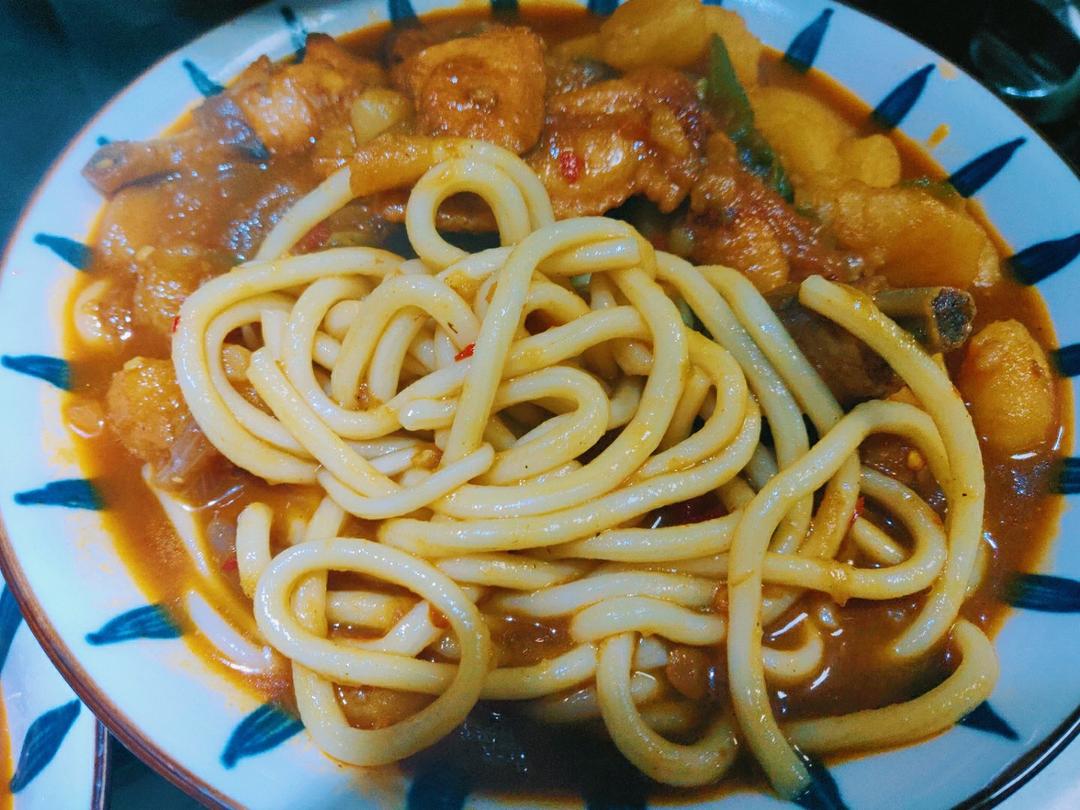 大盘鸡拌面