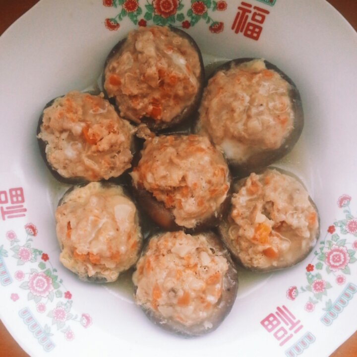 豆腐肉末酿香菇