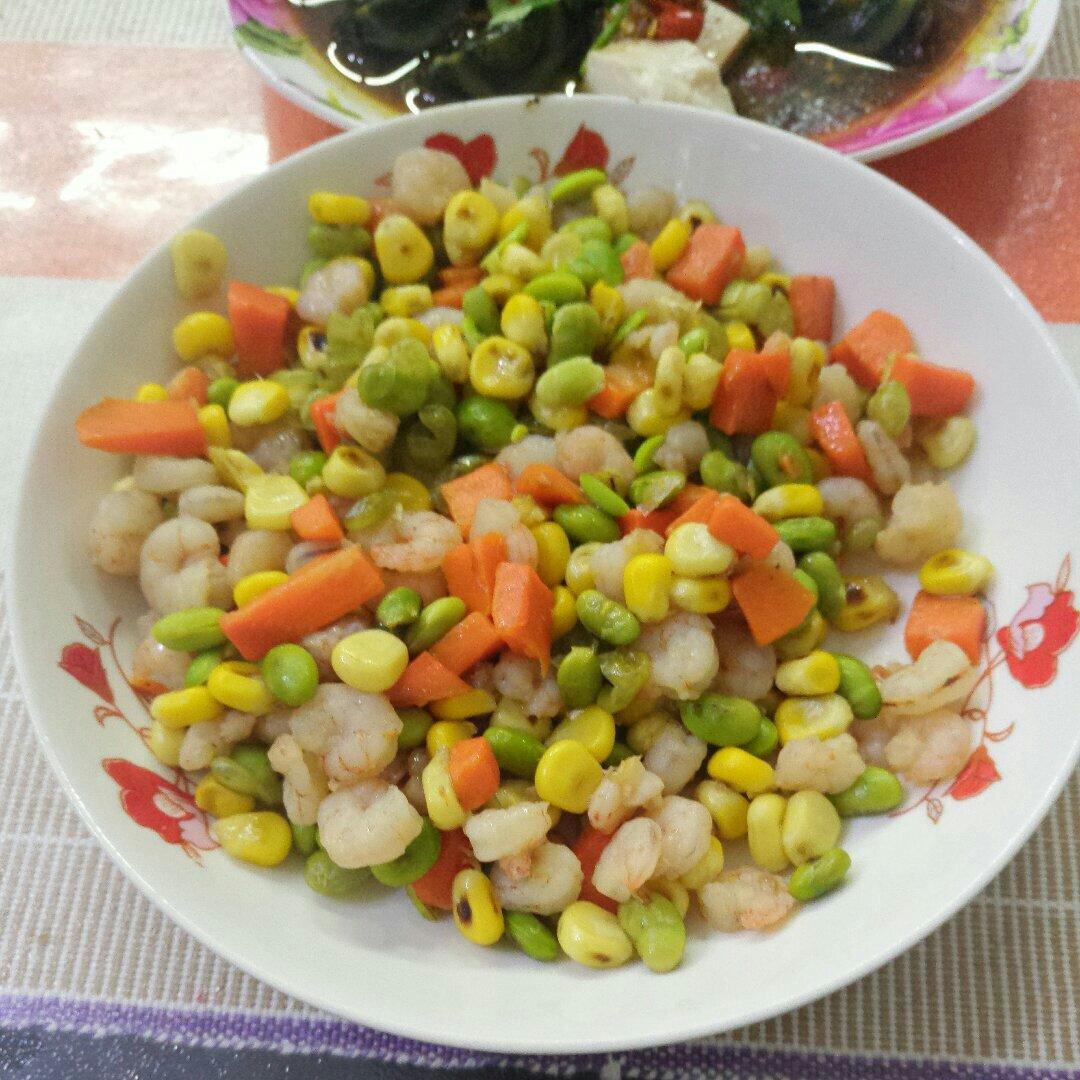 三色炒虾仁