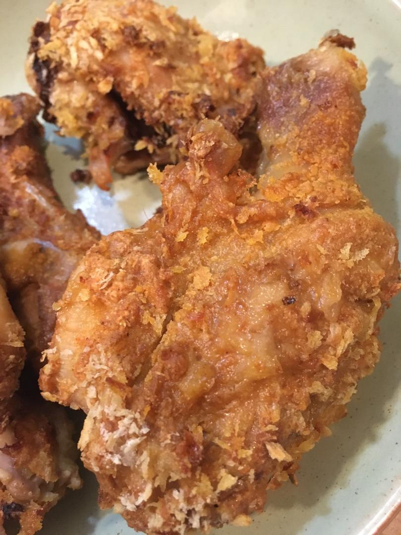 黄金脆皮炸鸡腿（空气炸锅版）“咔吃～唔～”