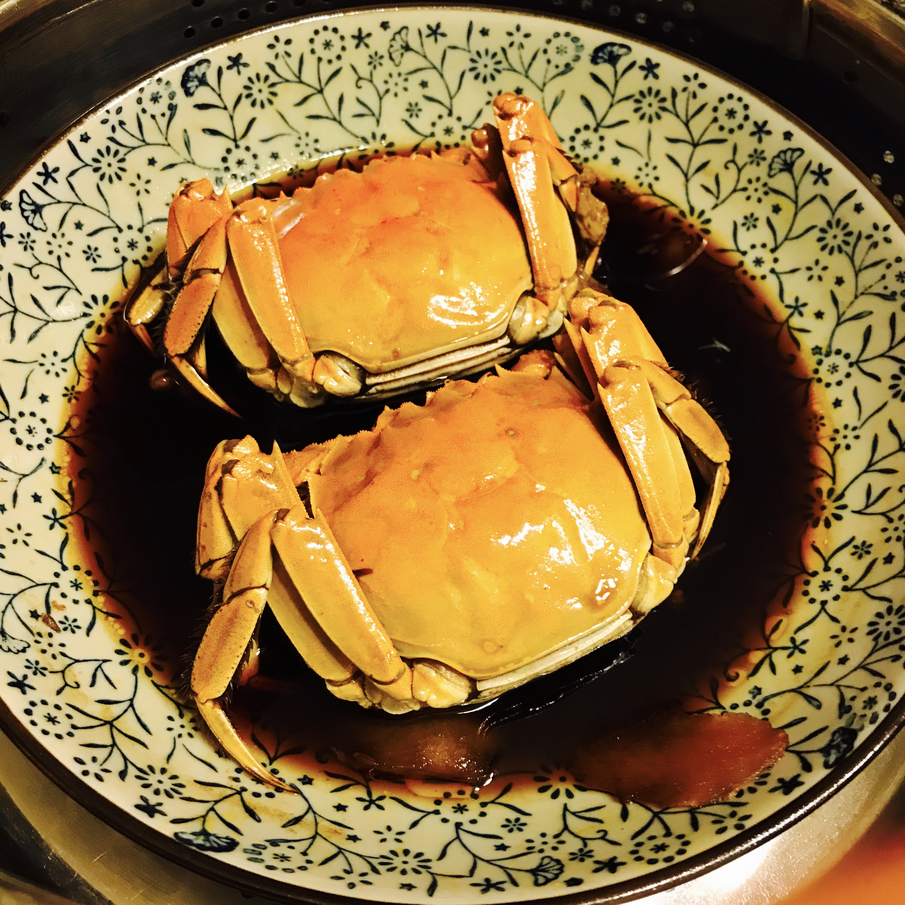 南京大排档！红糖炝螃蟹