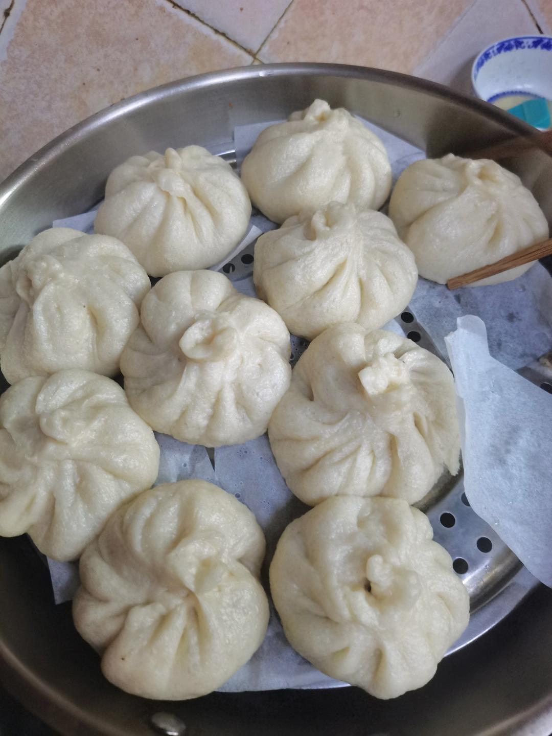 节省一半时间的大包子（另付翠绿菜包子，肉包子，腹黑包子食谱）
