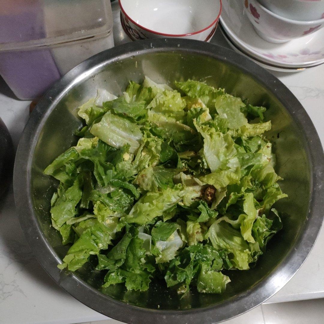 零失败低卡低脂减脂晚餐生菜拌鸡蛋