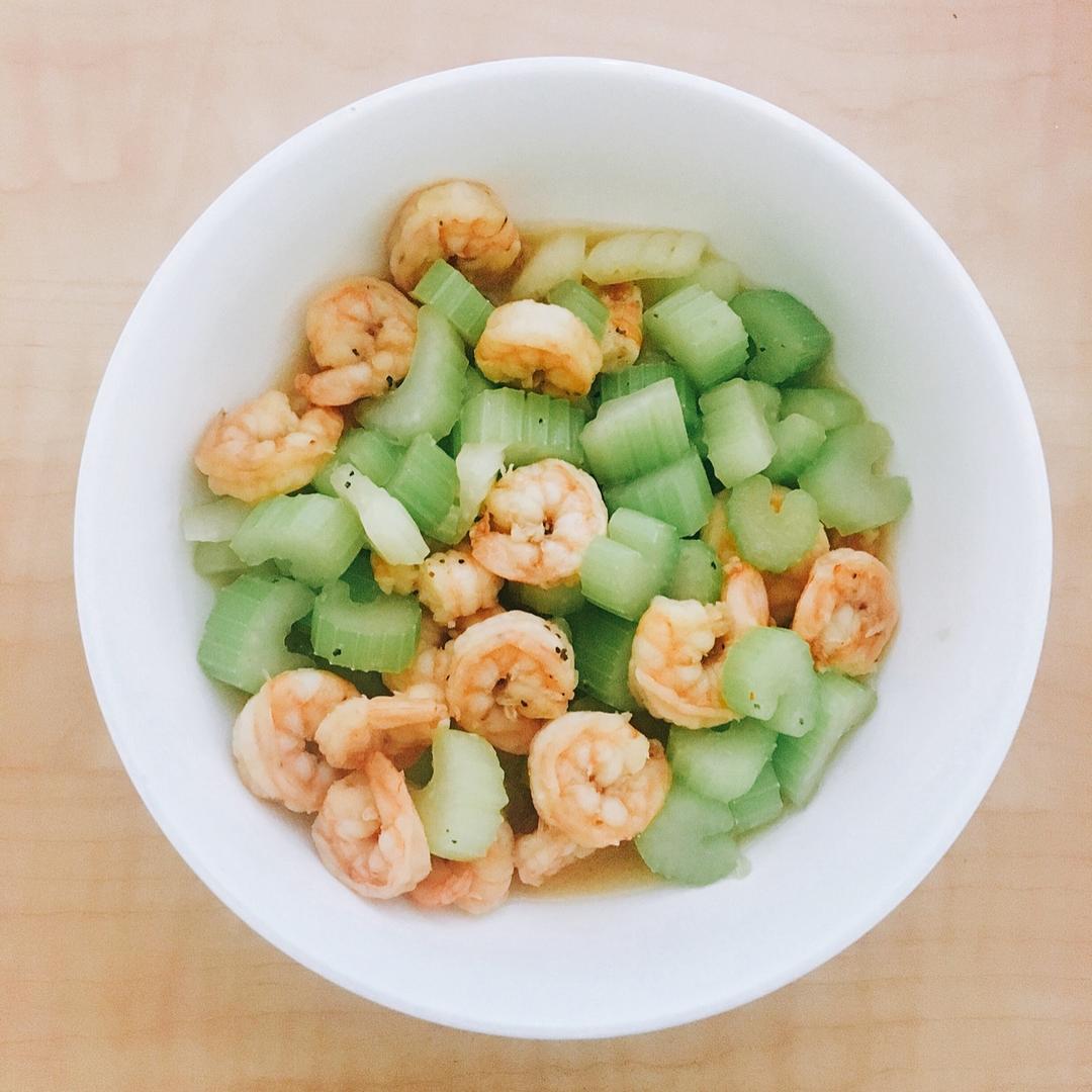 清炒西芹虾仁