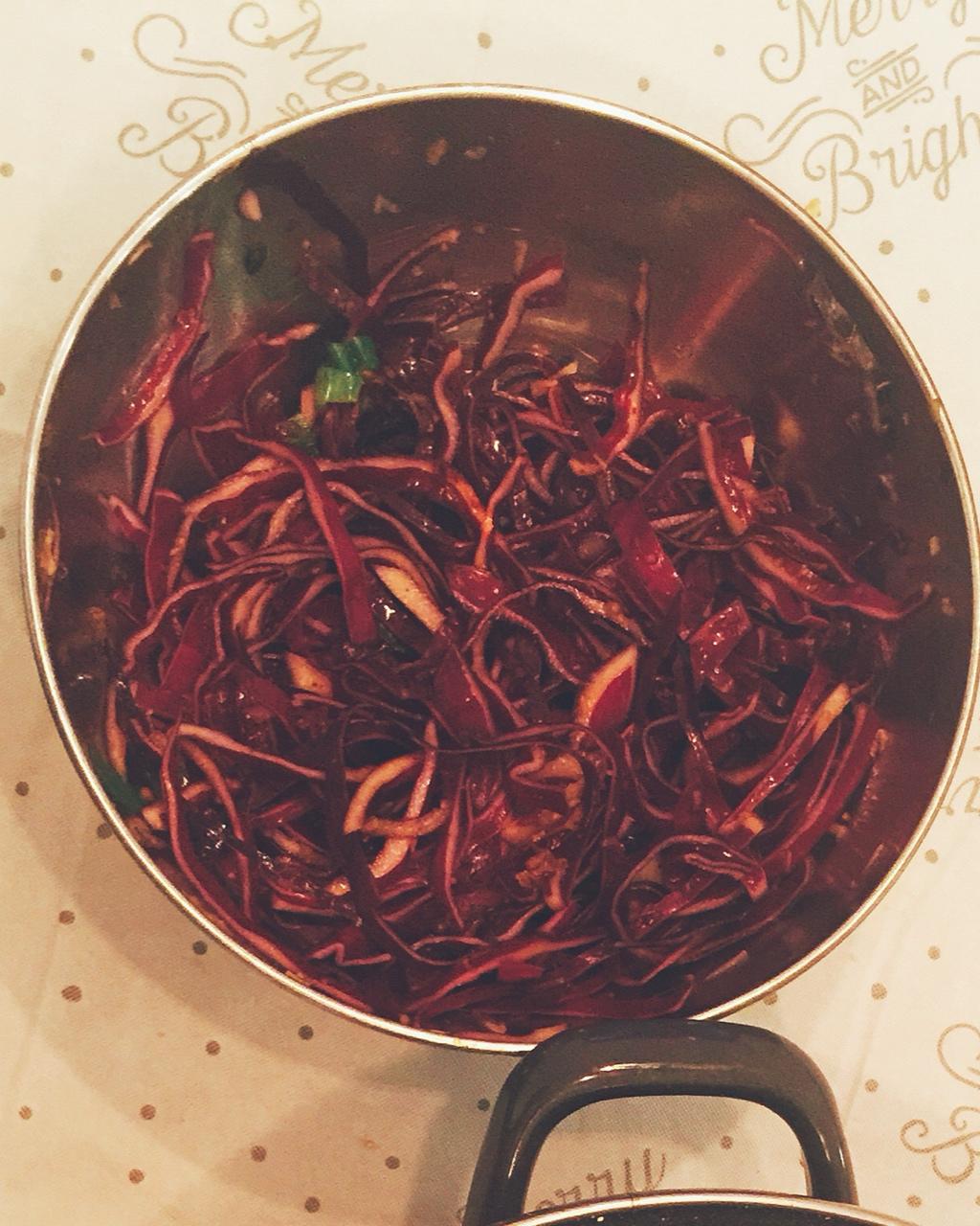 超开胃凉拌紫甘蓝
