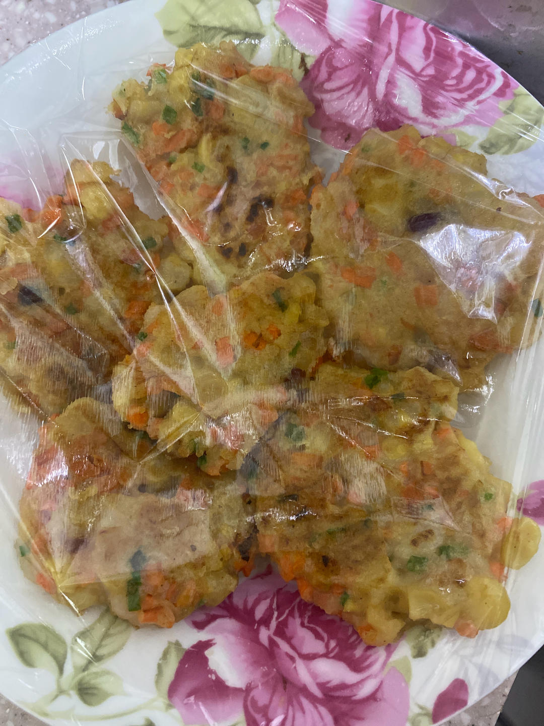 【女儿极力推荐】虾饼颗粒感玉米粒胡萝卜丁早餐搭档满口虾肉健身减脂蛋白质
