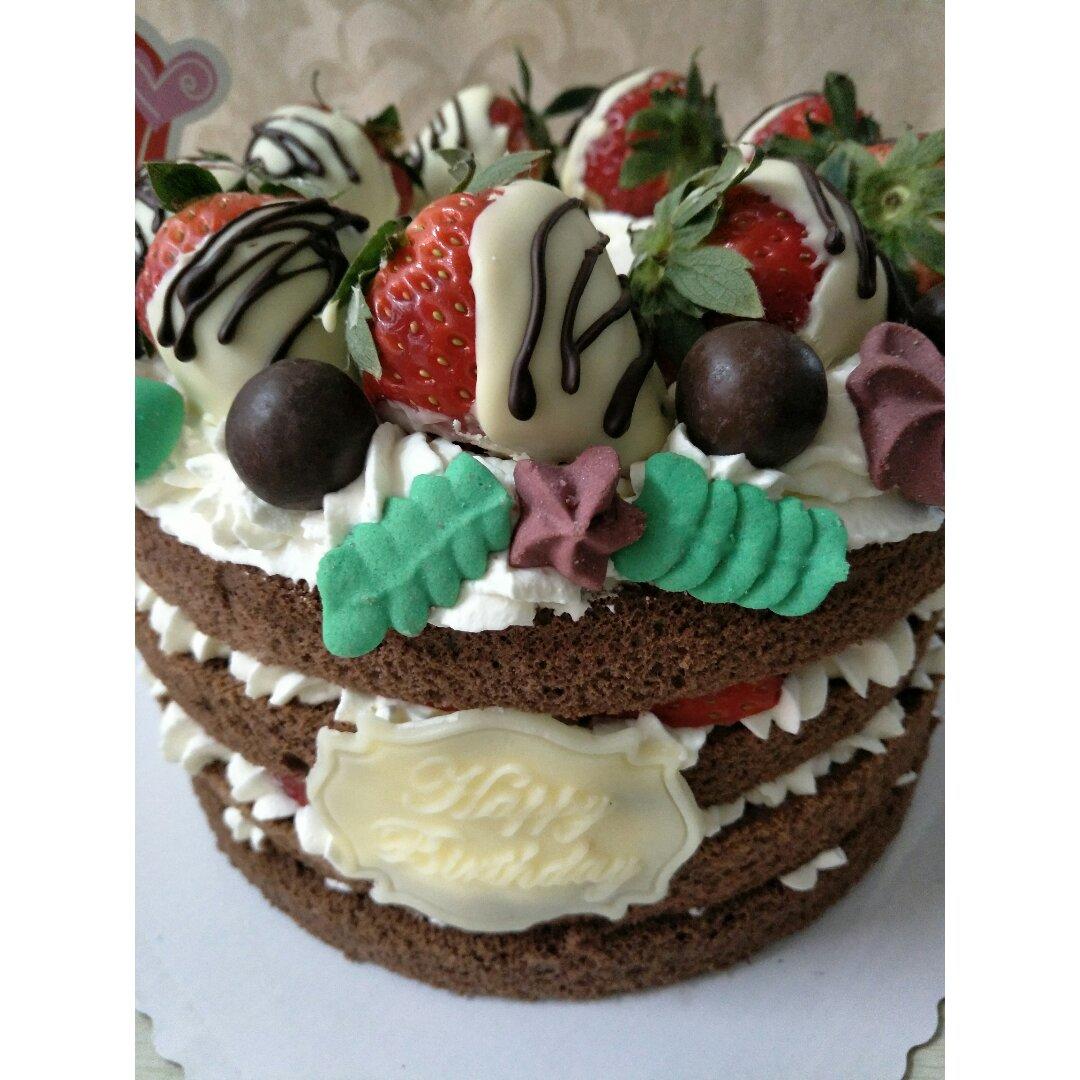 巧克力戚风裸蛋糕