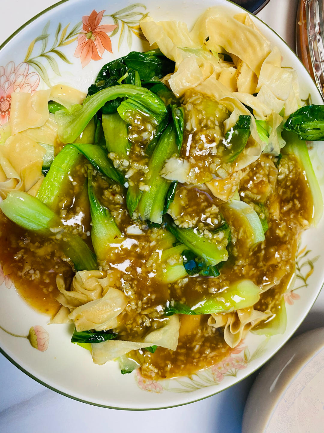 油菜炒豆腐皮