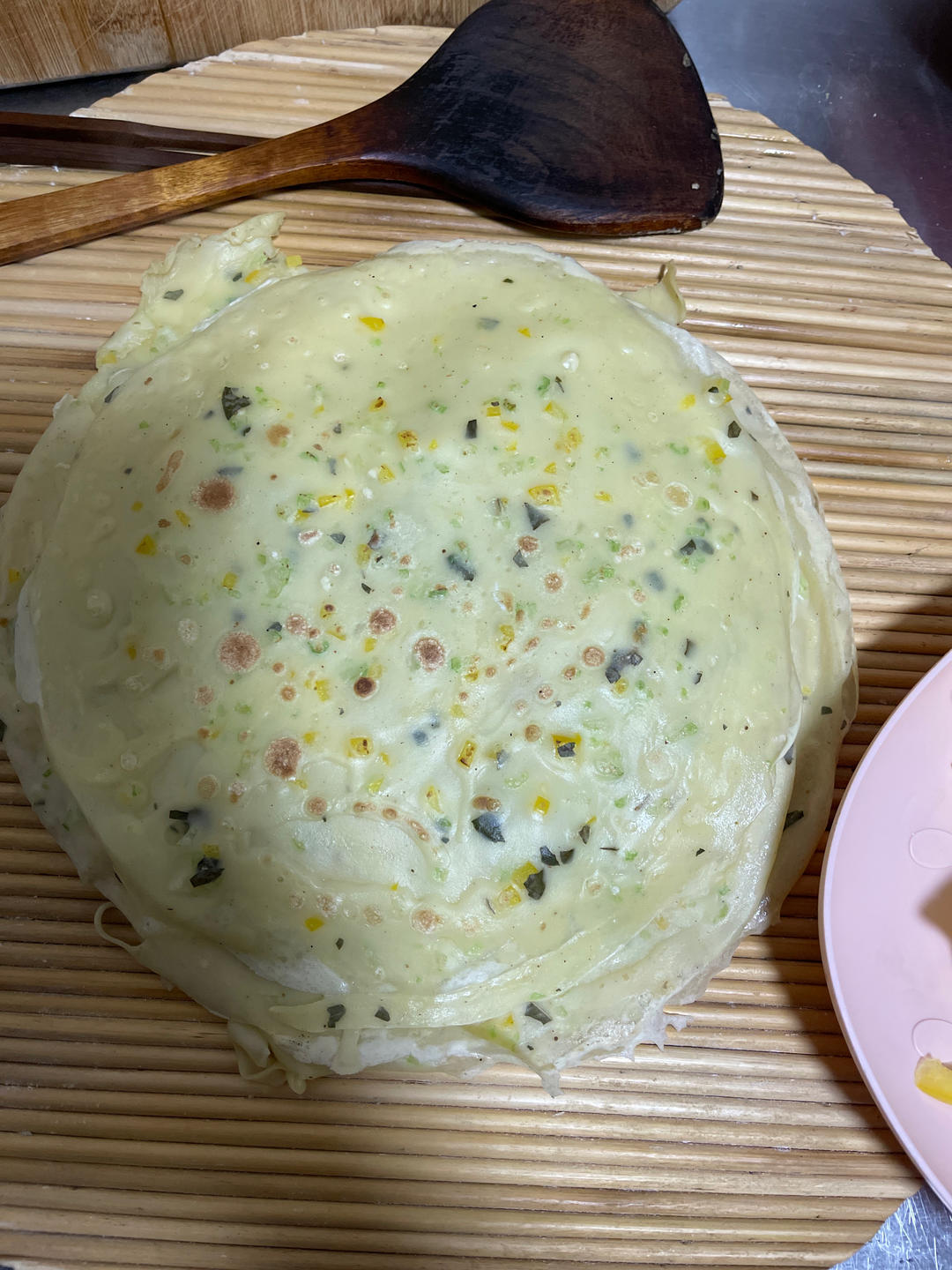 简单快手蔬菜鸡蛋煎饼