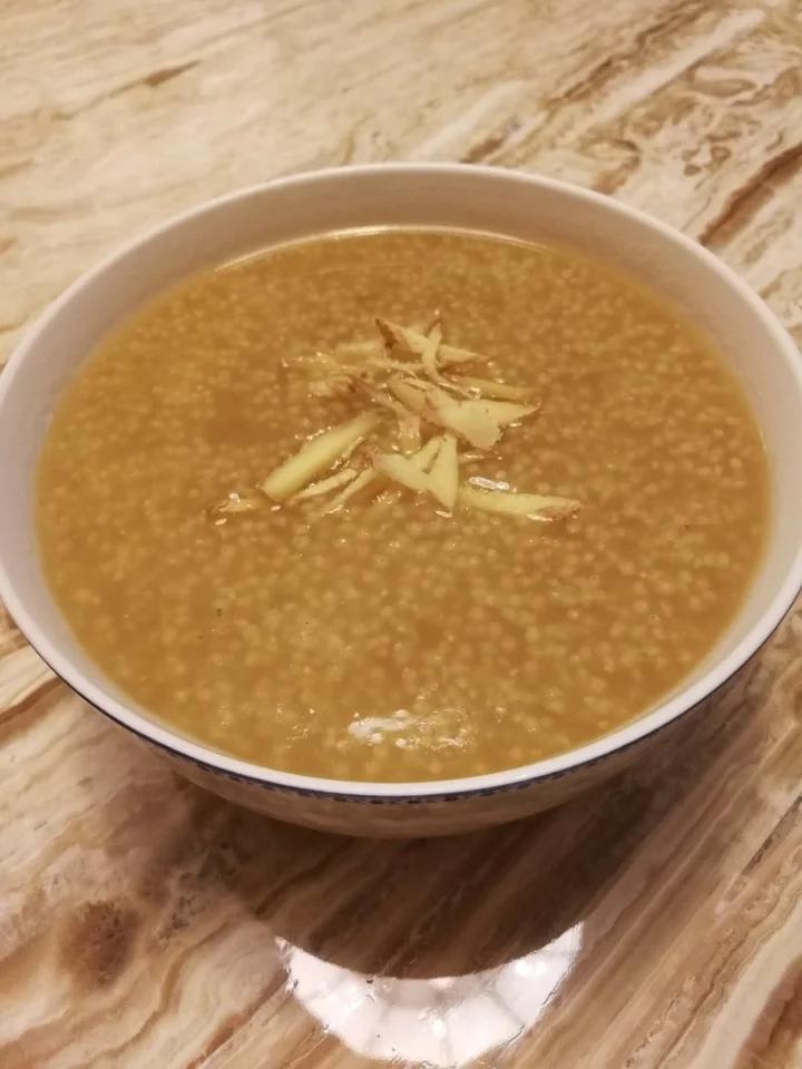红糖姜蓉小米粥