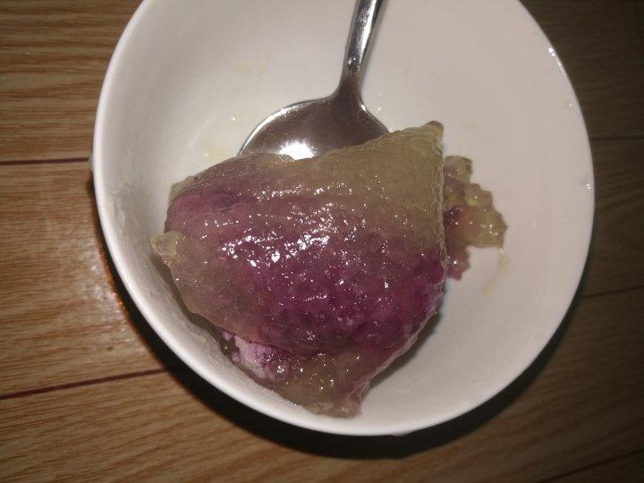 紫薯西米水晶粽