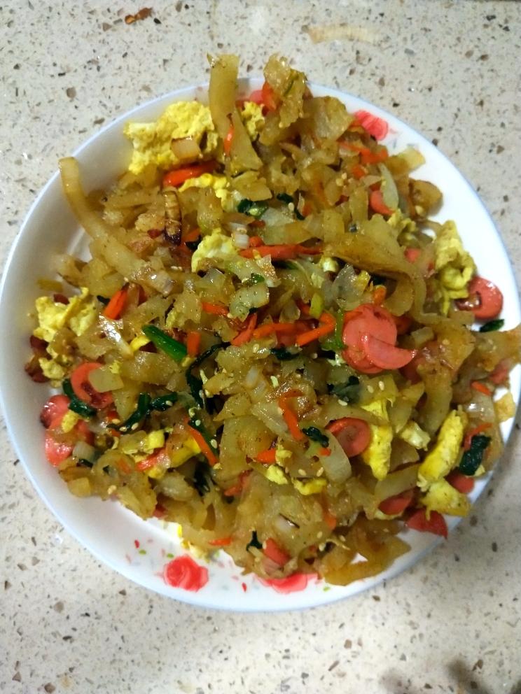 工作日午饭|懒人菜谱-家常炒饼