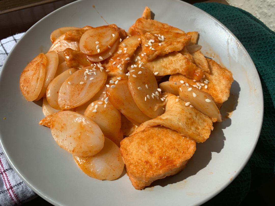 韩式辣炒年糕（or网红芝士套路之芝心年糕）