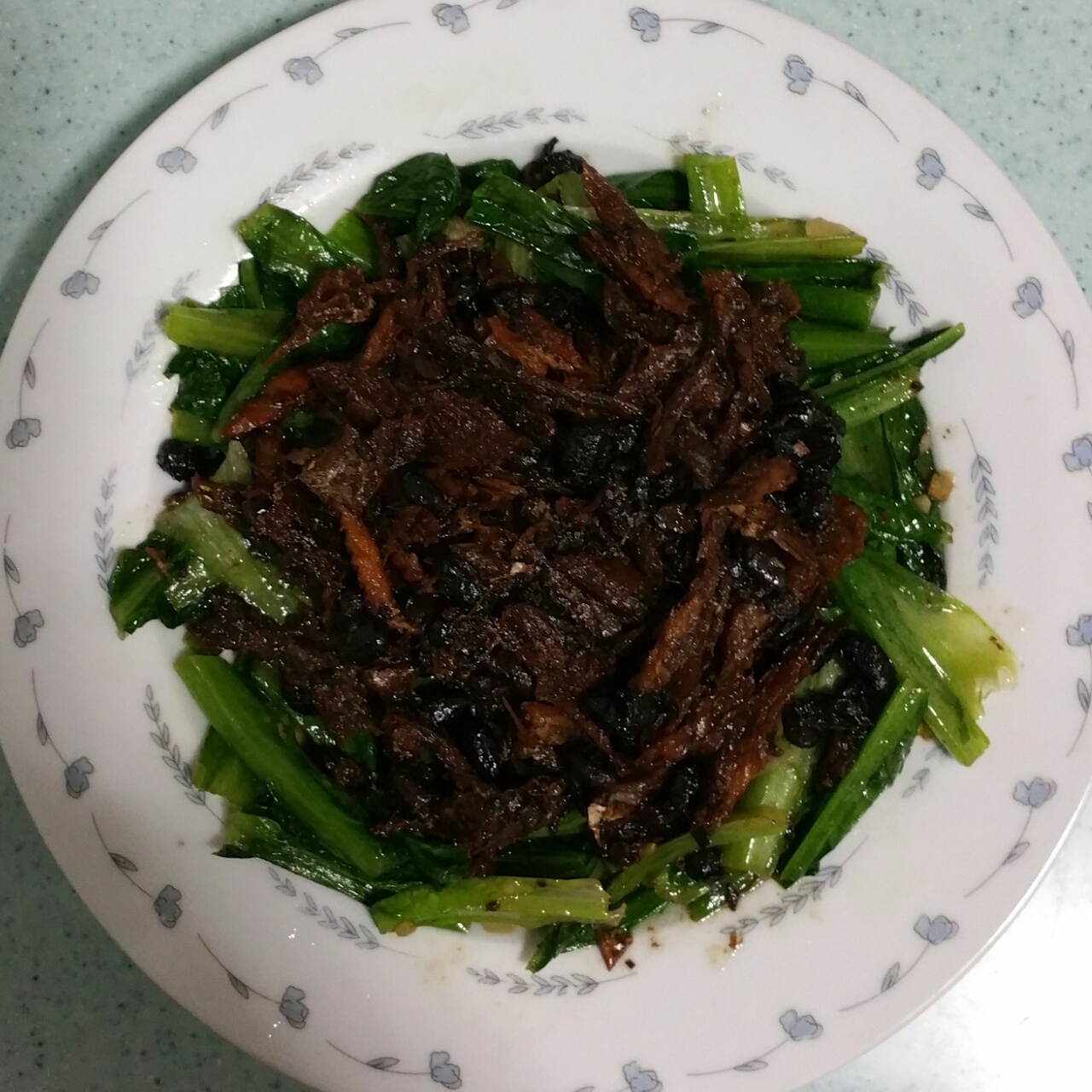 豆豉鲮鱼油麦菜