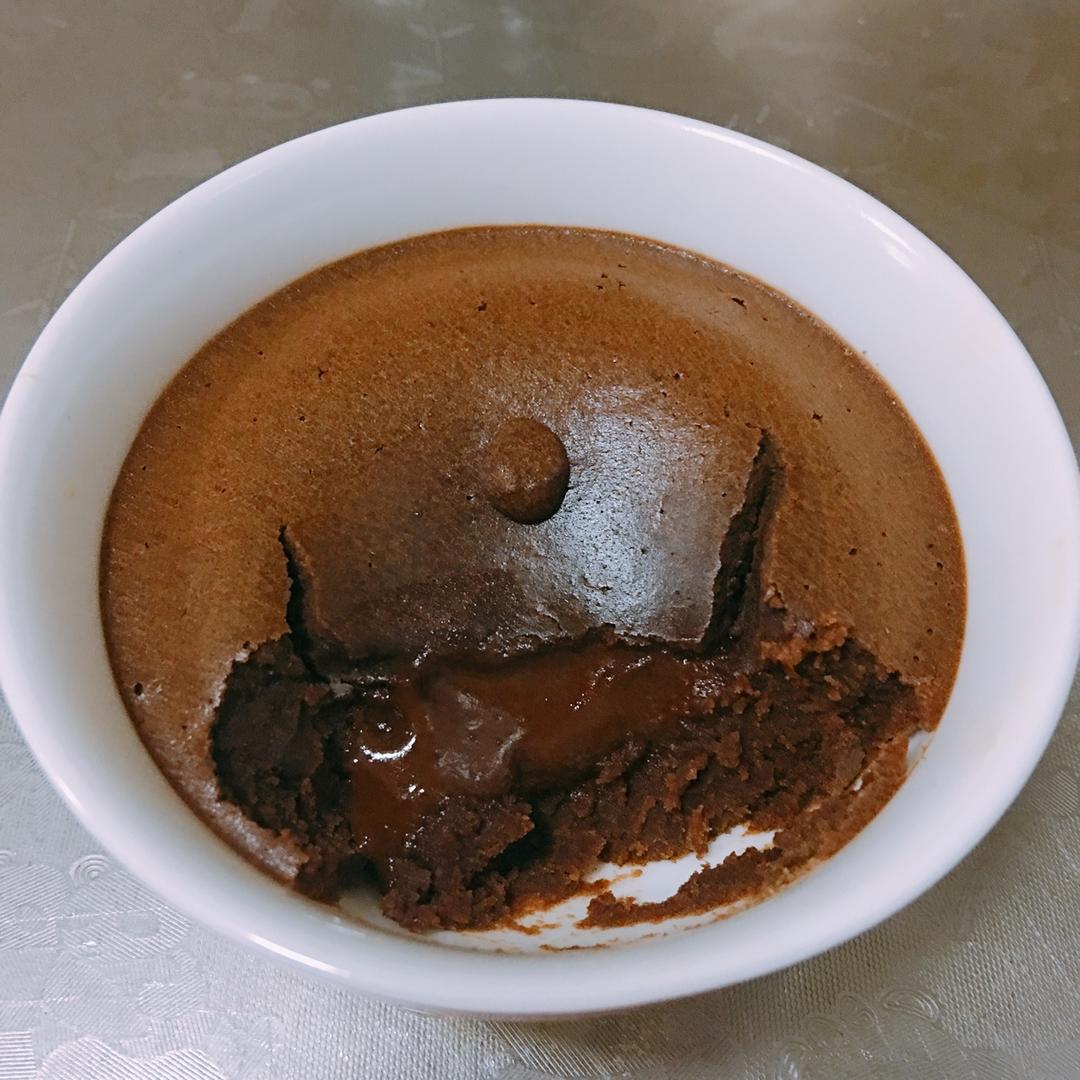 熔岩巧克力纸杯蛋糕（可可粉版）