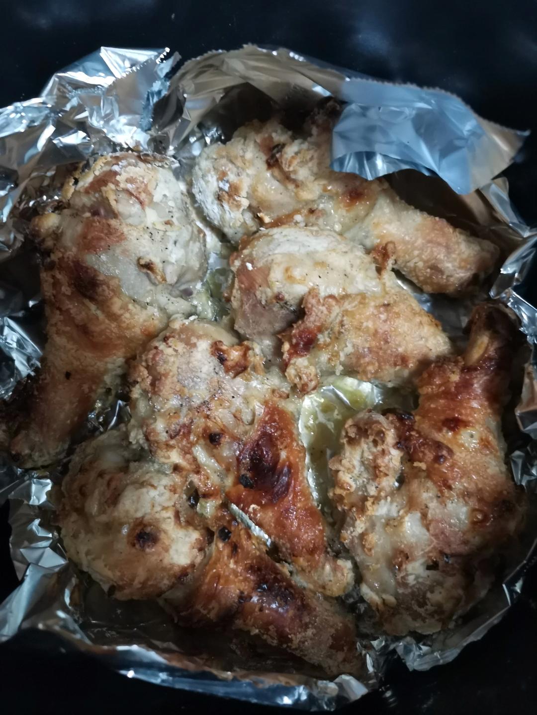 黄金脆皮炸鸡腿（空气炸锅版）“咔吃～唔～”