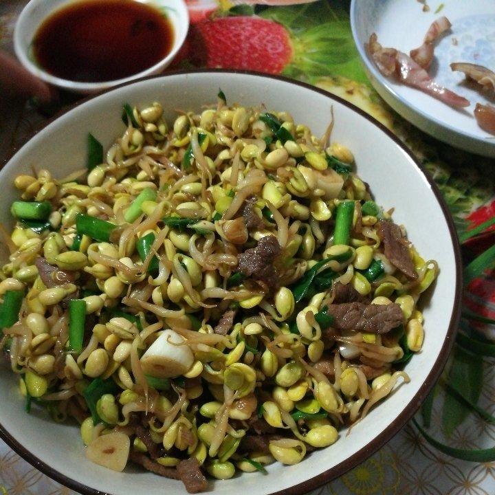 肉末粉丝黄豆芽