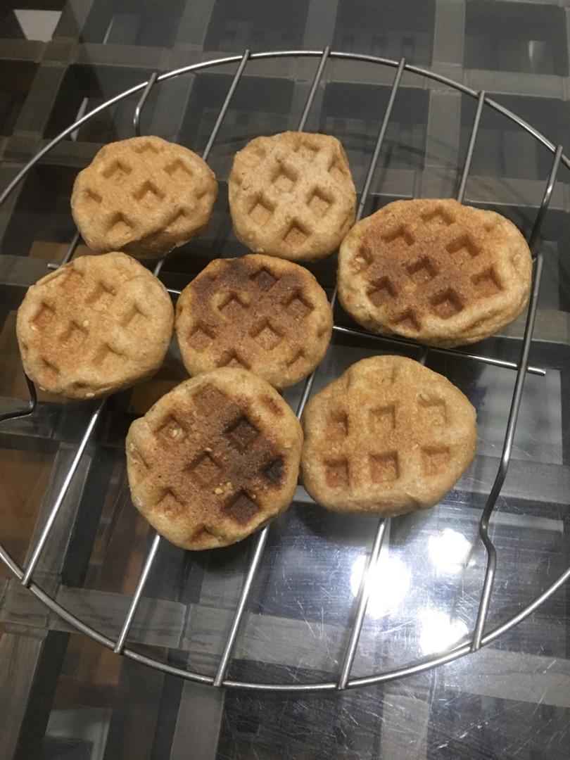 纯黑麦燕麦华夫饼面包  100%黑麦粉