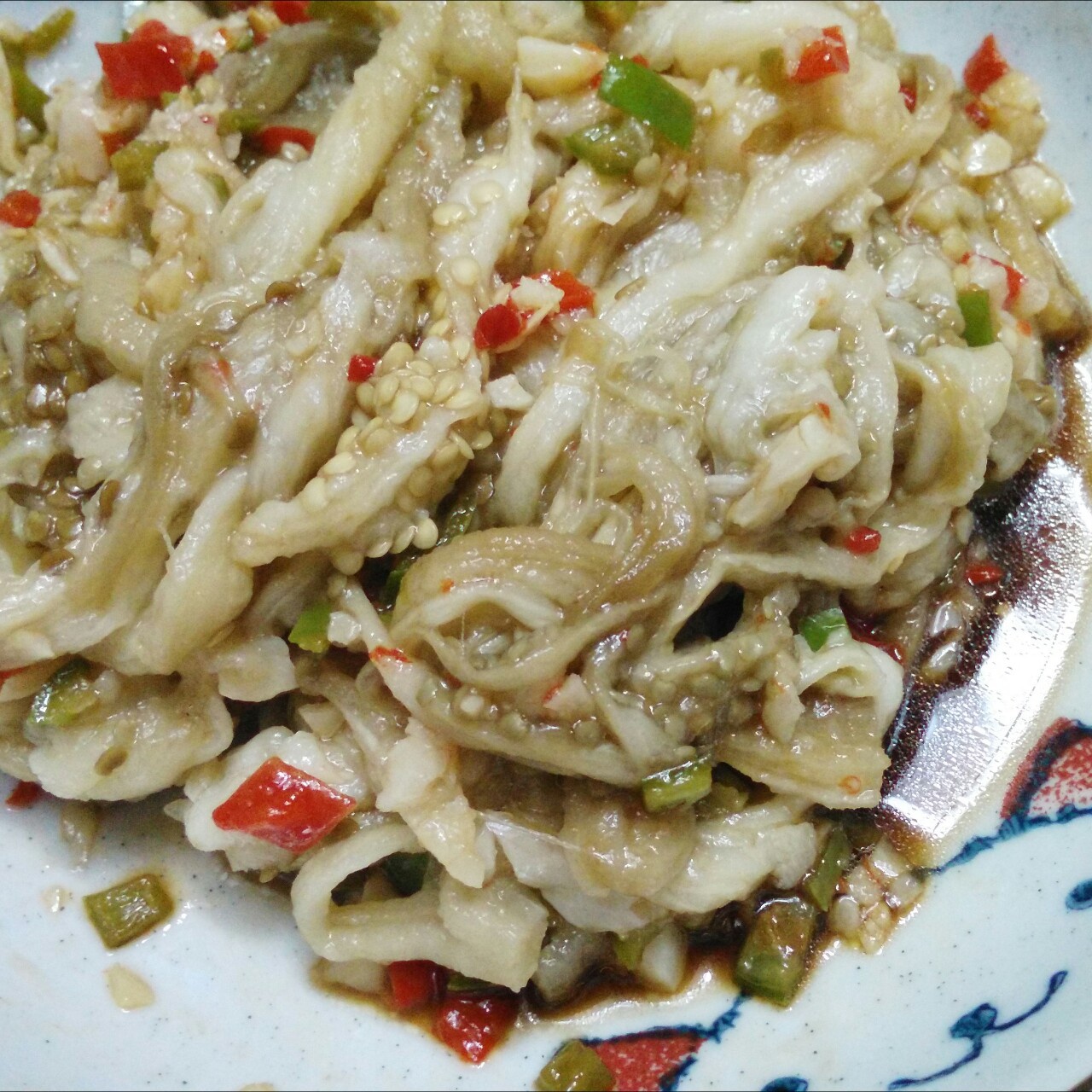 凉拌手撕茄子