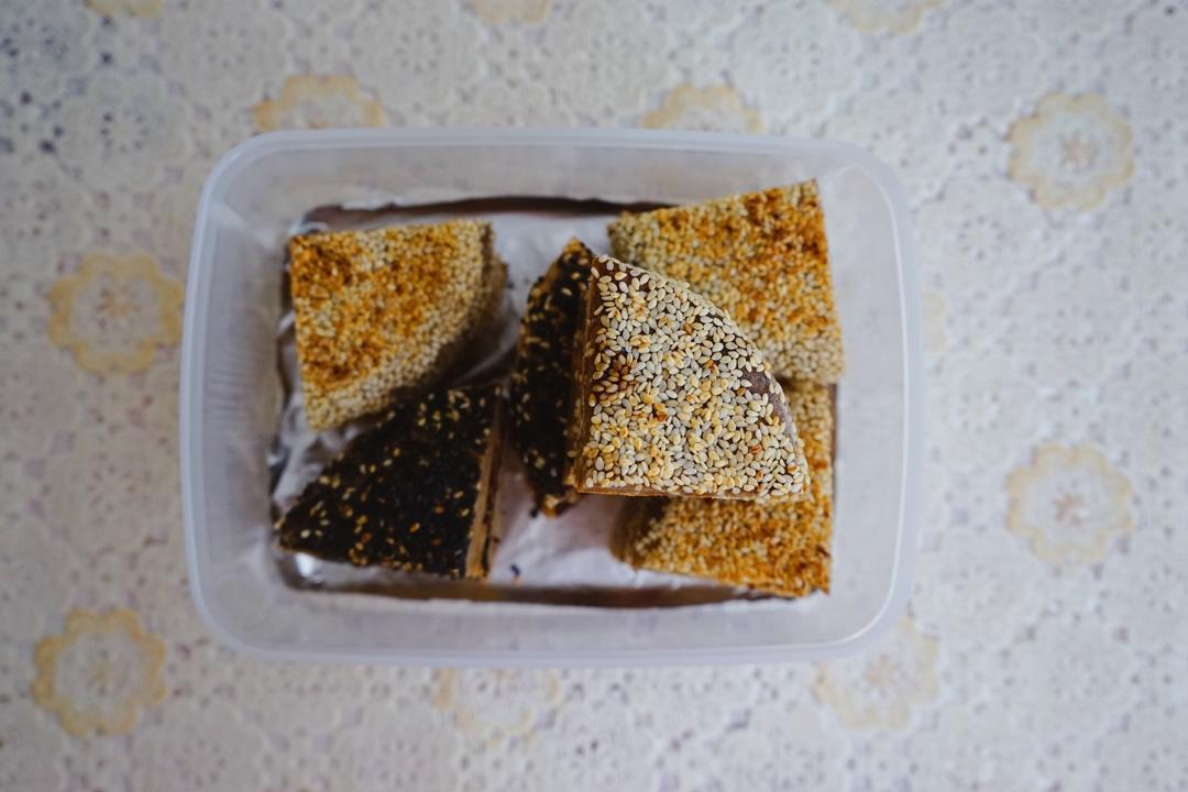 芝麻酱糖饼 椒盐饼 半烫面
