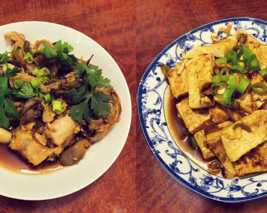 一招俩菜～鲜香无敌家焖鱼 + 红烧豆腐的做法