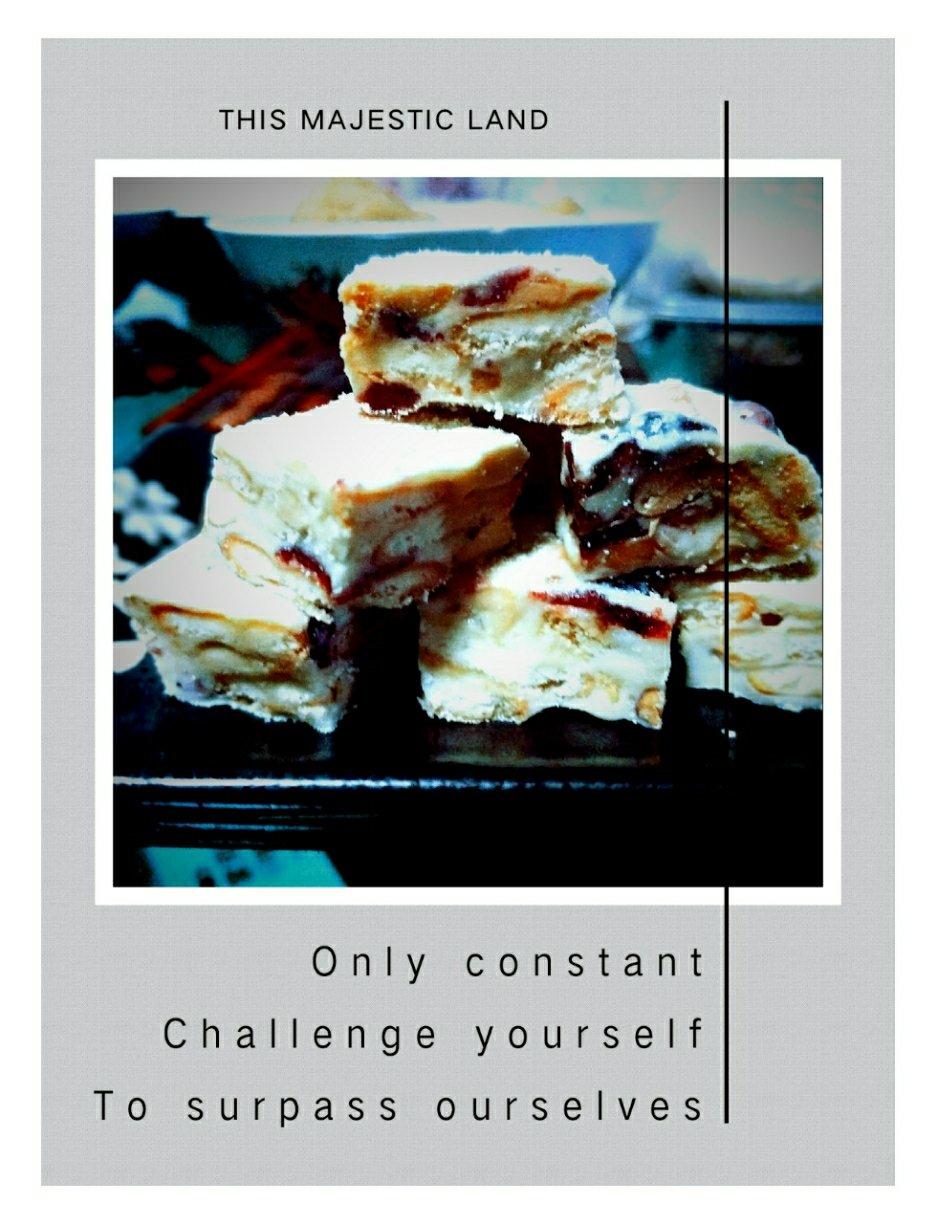 雪花酥 花生蔓越莓版