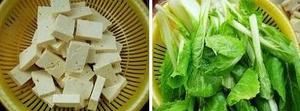 小白菜炒豆腐的做法 步骤1