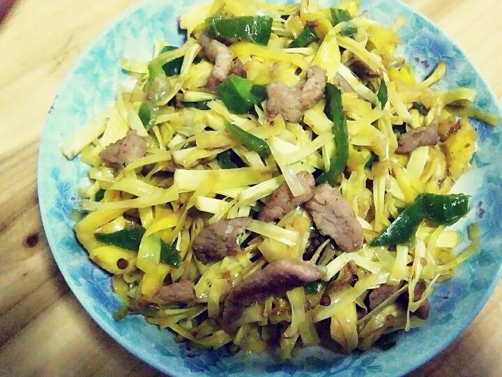 菠萝蜜丝炒肉