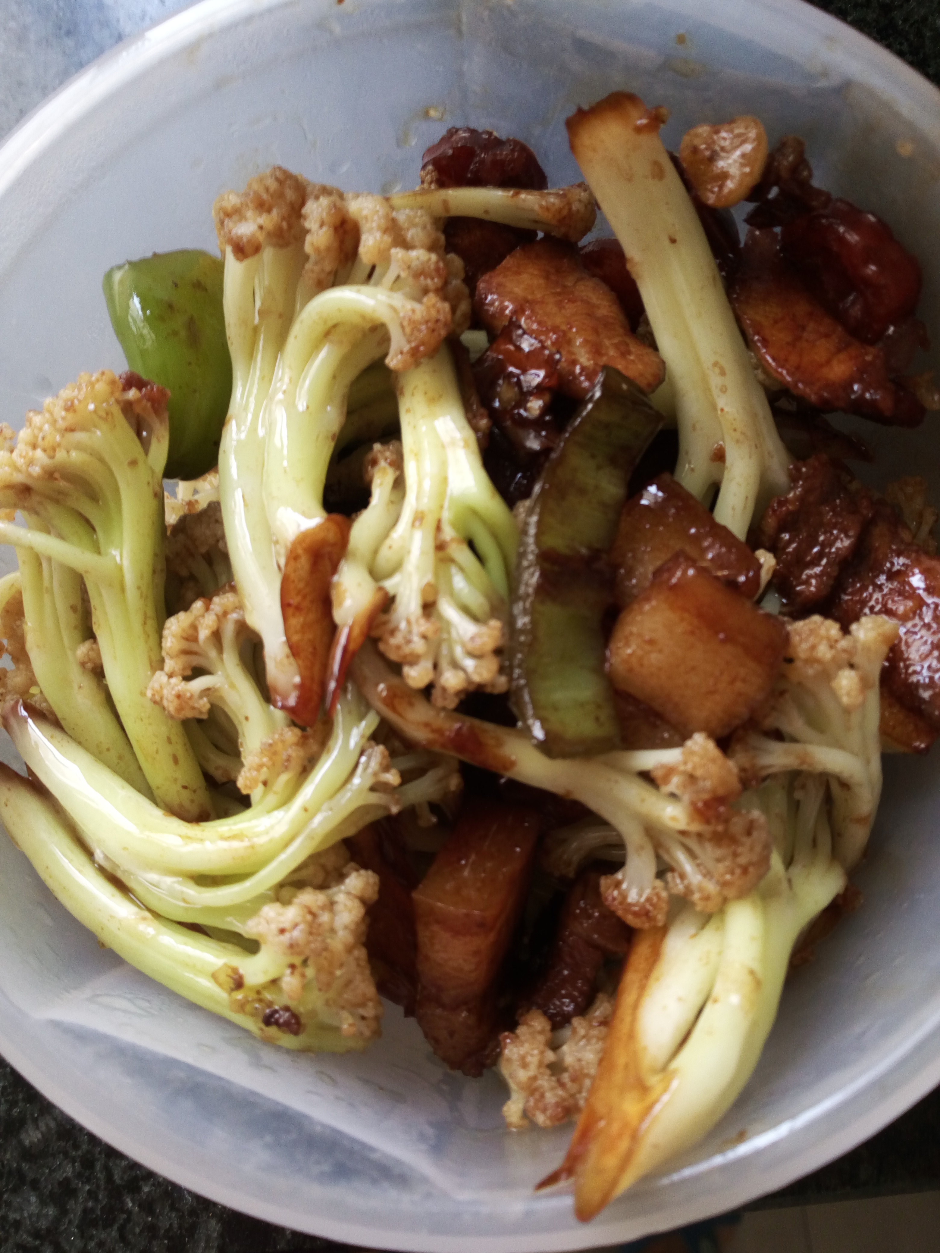 老丁的私房菜-干锅花菜