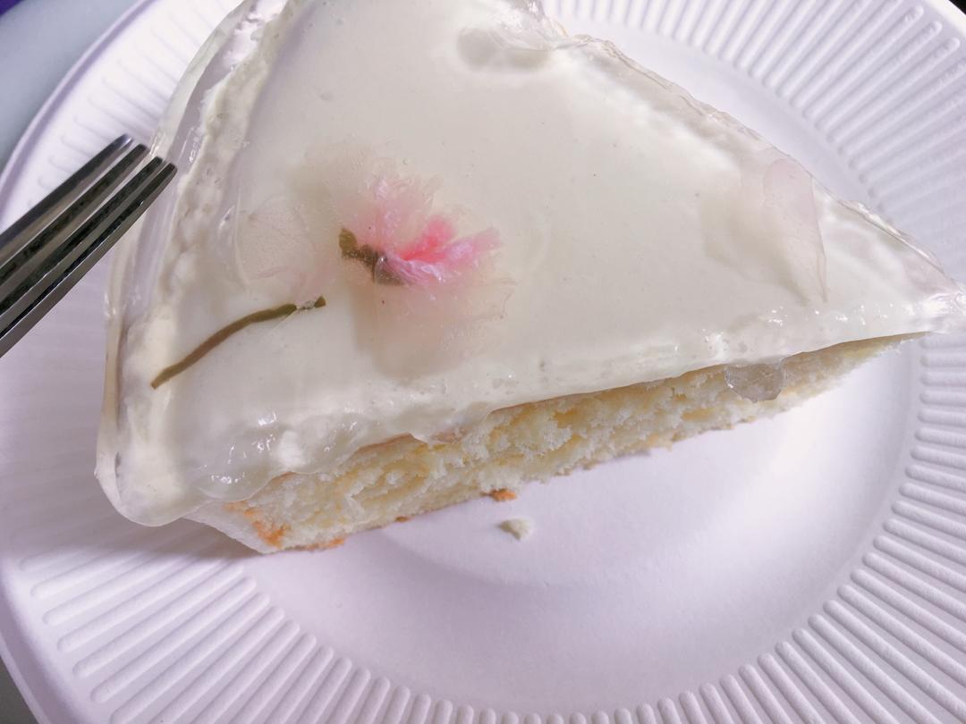 颜值爆表的樱花慕斯。（6寸圆模）