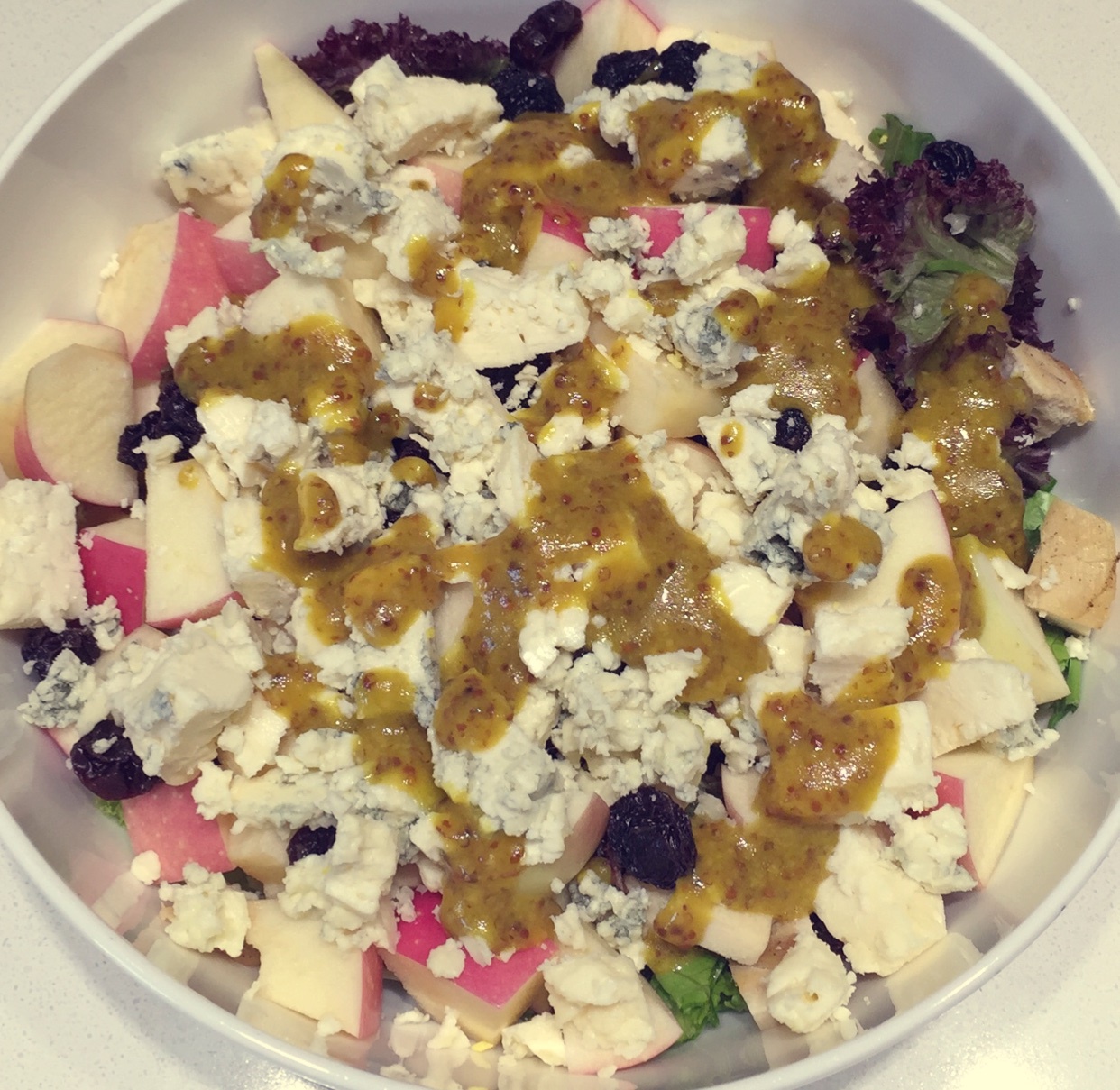 蓝波芝士苹果鸡肉色拉（新元素）