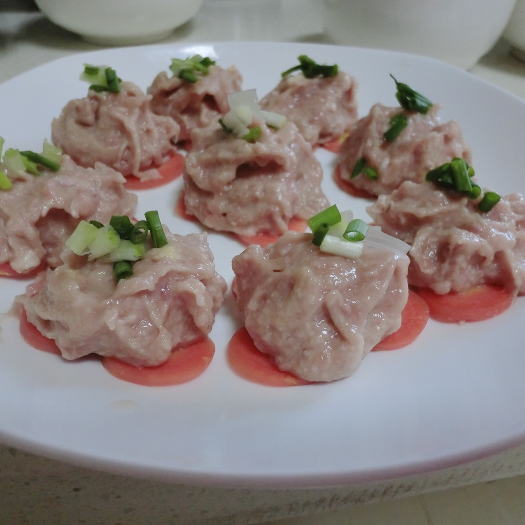 山药蒸丸子